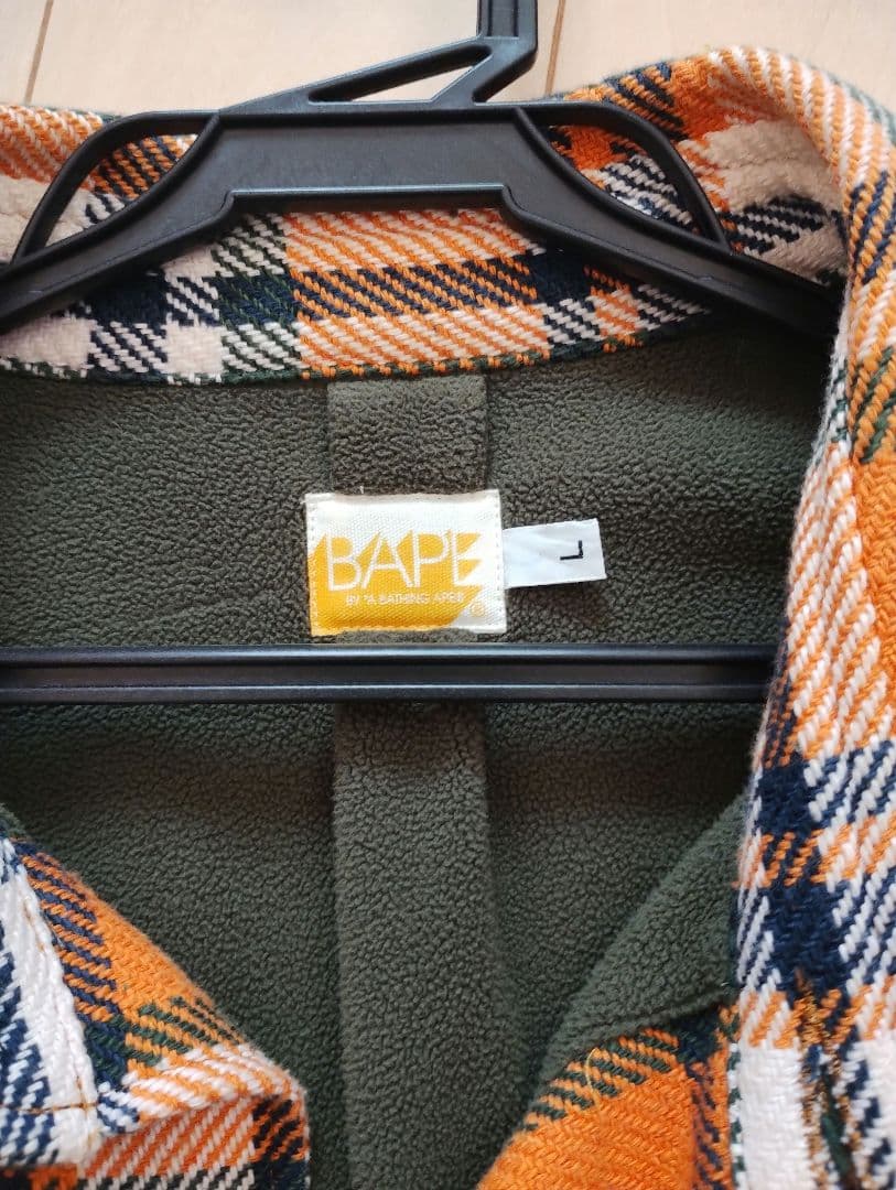 BATHING APE チェックCPOジャケット ラブジェネ