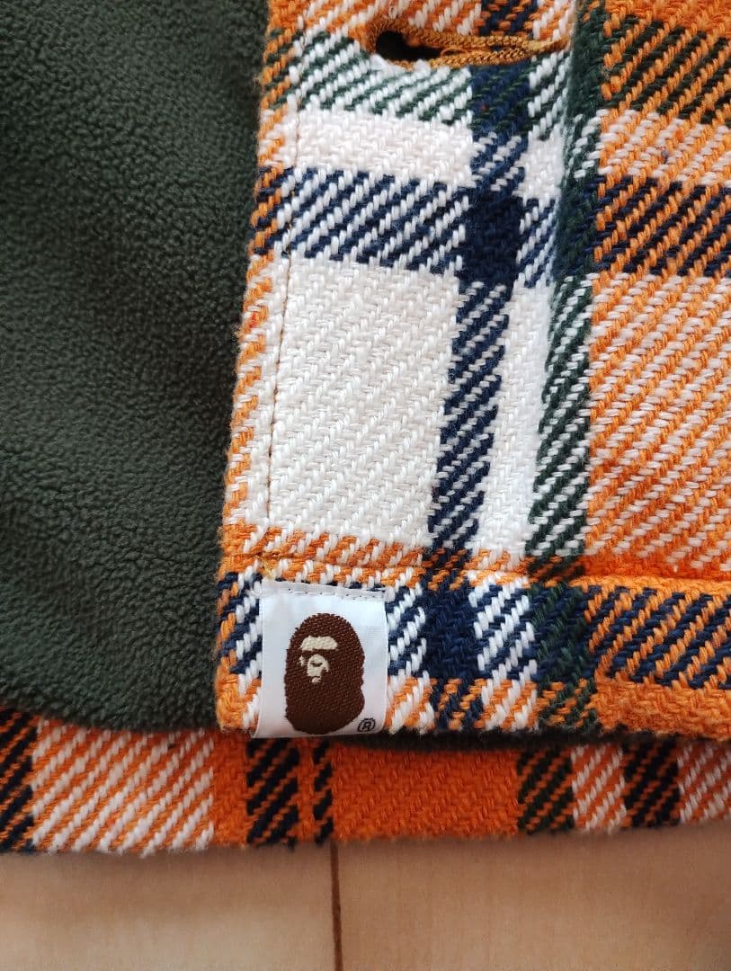 BATHING APE チェックCPOジャケット ラブジェネ