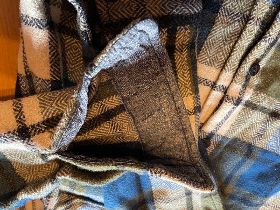 OUTERKNOWN チェック柄ブランケットシャツMロンハーマン