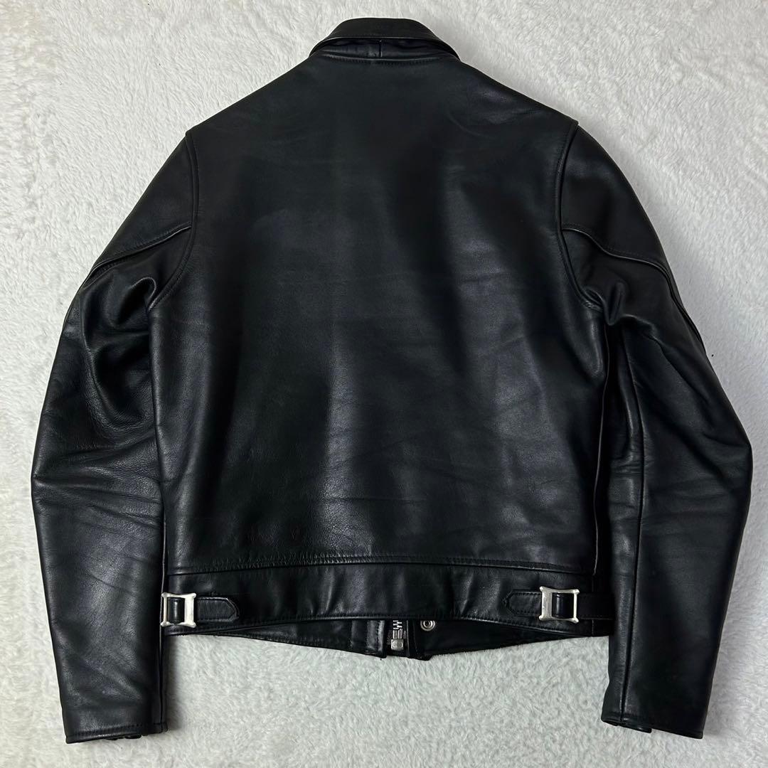 美品 666 ライダースジャケット ステアハイド キルティング シングル