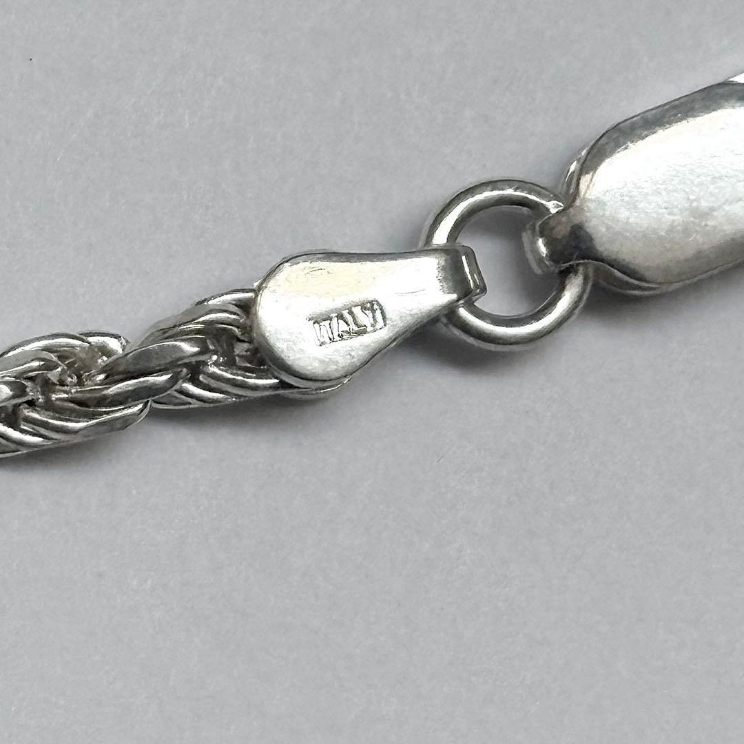 ITALY VINTAGE　ツイストロープチェーンブレスレット シルバー925
