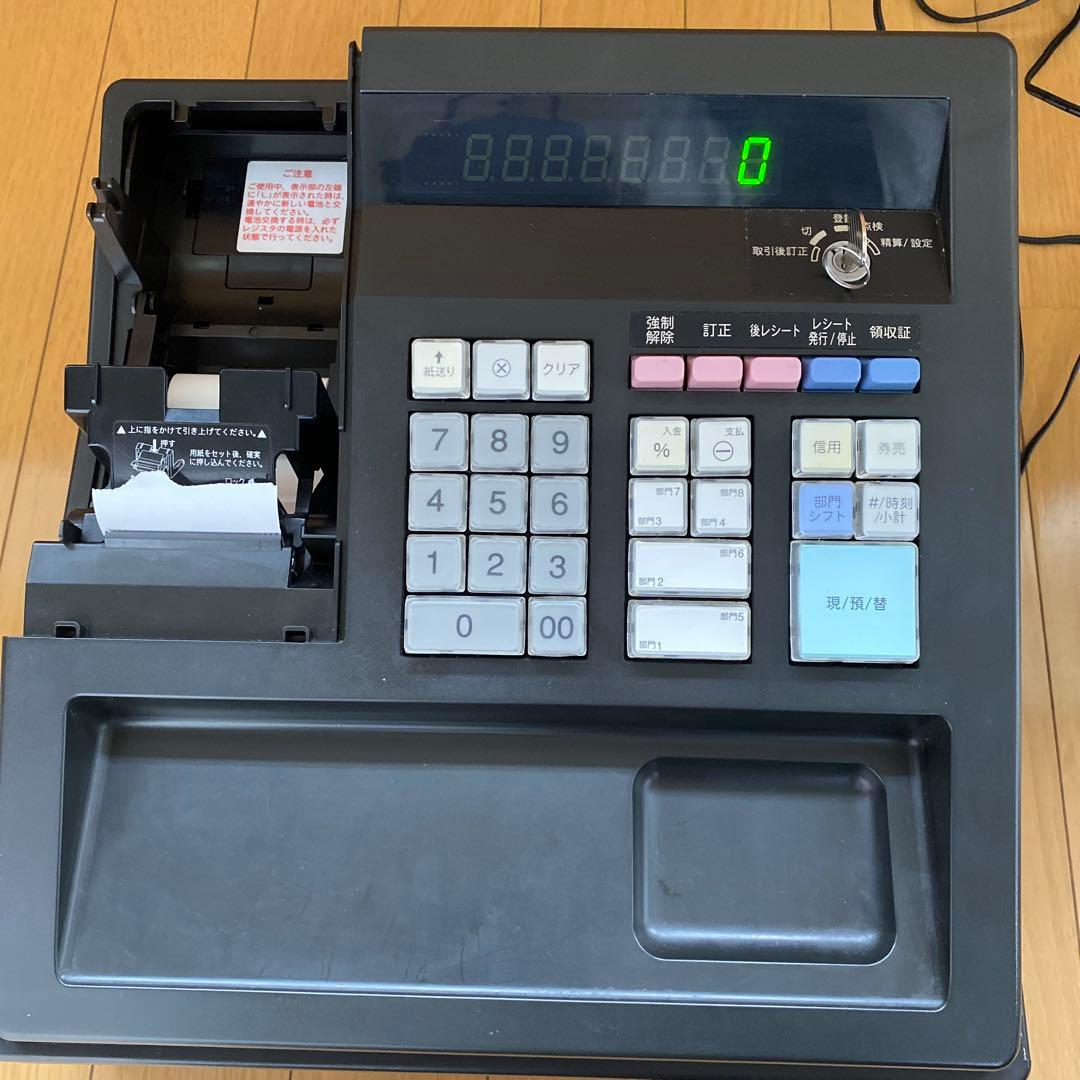 SHARP 電子レジスタ XE-A147 B 【※プリンタカバー欠品】