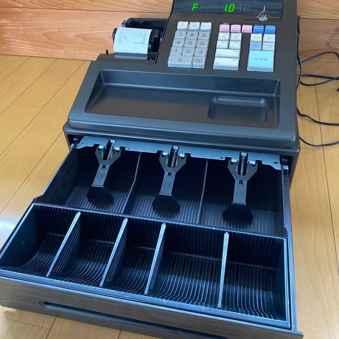 SHARP 電子レジスタ XE-A147 B 【※プリンタカバー欠品】