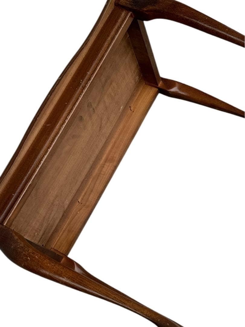 アンティーク北欧 木 木製 象嵌 猫脚 完成品 イタリア製 イタリア家具