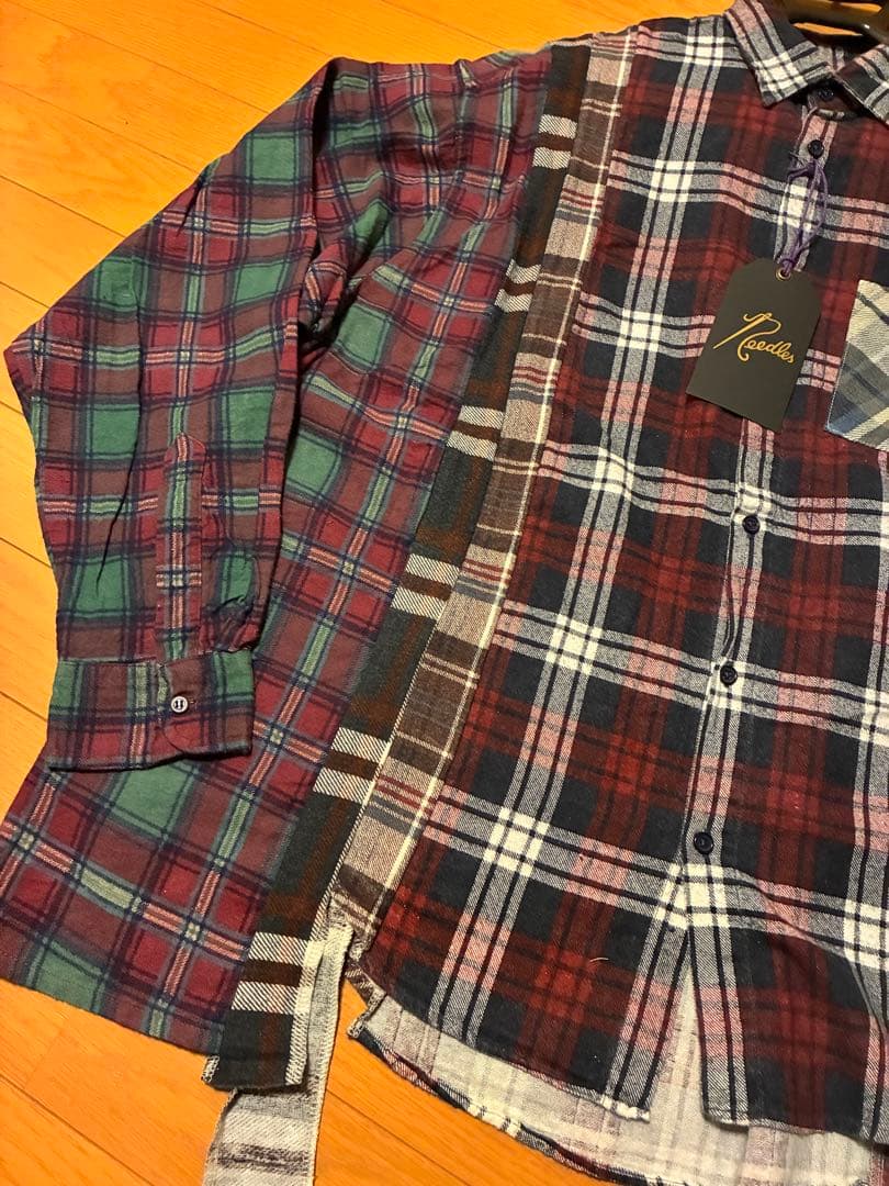 【Rebuild by Needles】リビルドバイニードルス　チェックシャツ①