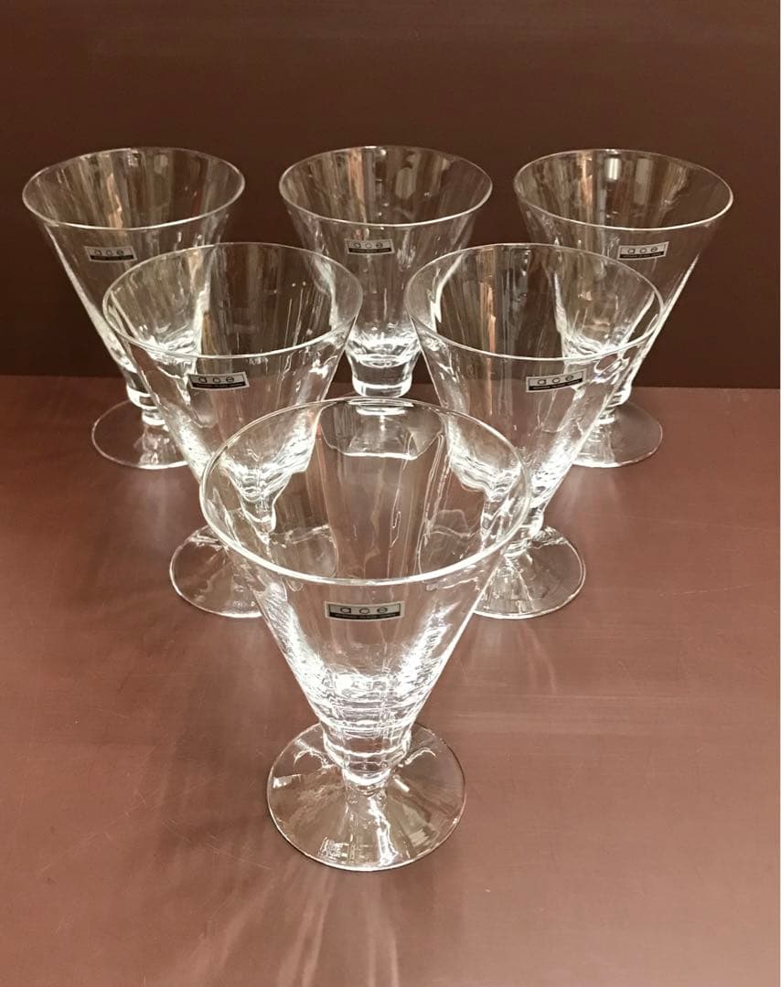 青山ガラス サンデーグラス×６個