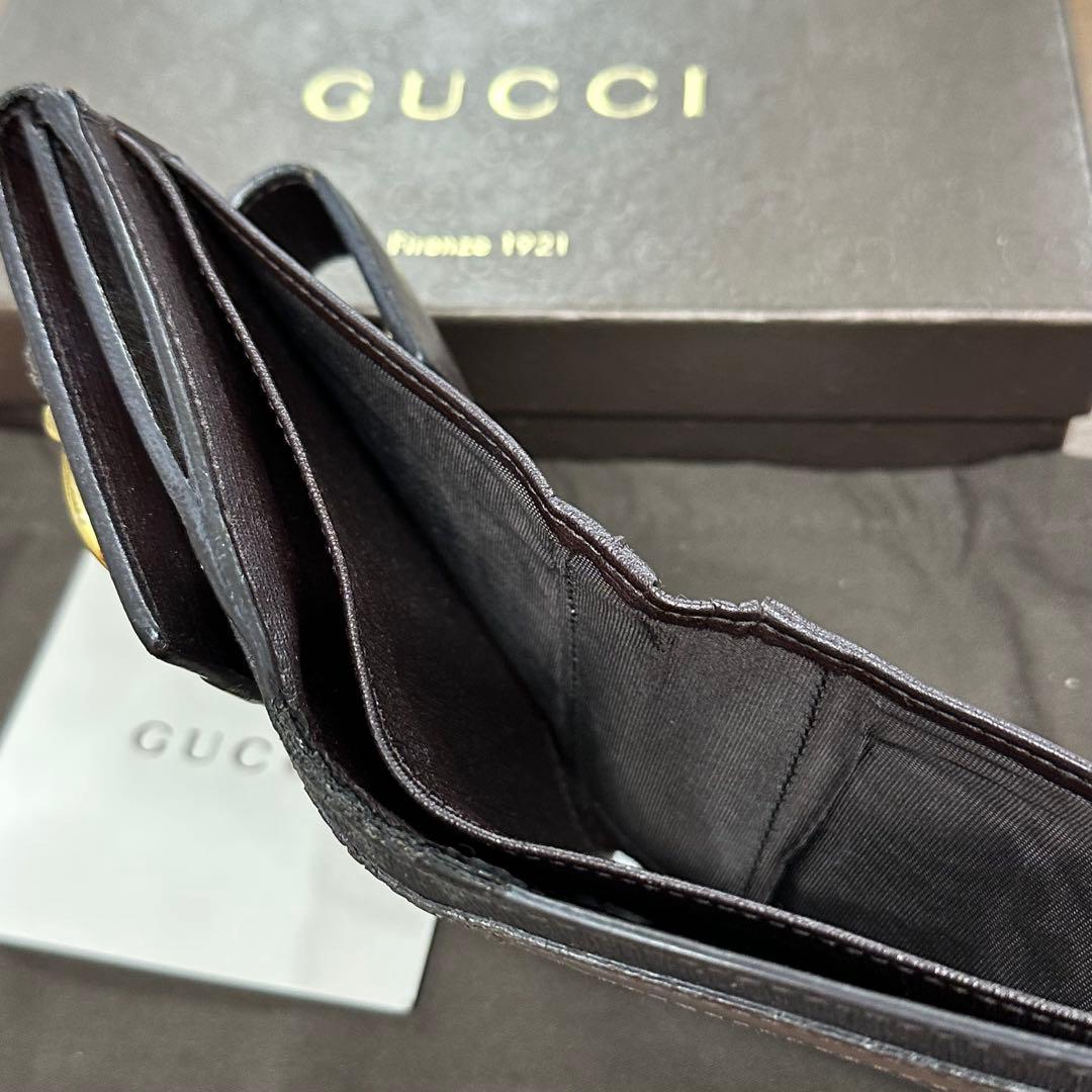 超良品‼️ グッチ　GUCCI 財布　二つ折り　折り財布　GGスプリーム