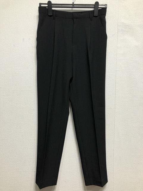 新品☆13号L♪黒系無地♪テーラード＆テーパードパンツスーツ♪お仕事◯D430