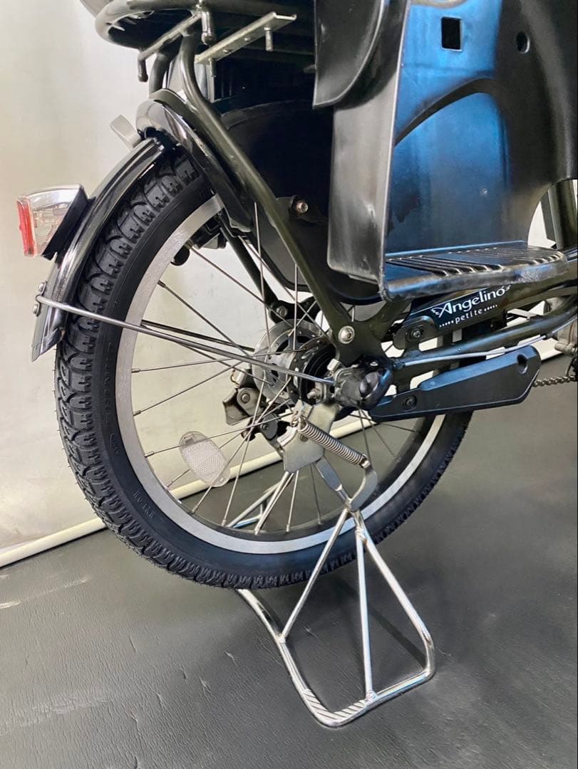 1年保証 ブリヂストン　20インチ　子供乗せ　カーキ色　電動アシスト自転車