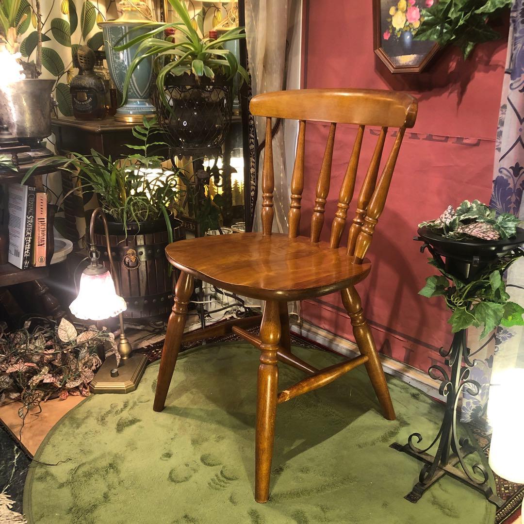Sale L１ヴィンテージ ラウンドバック板座　ウィンザーチェア