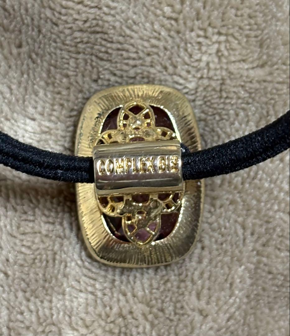 COMPLEXBISピンククリスタルヘアゴム