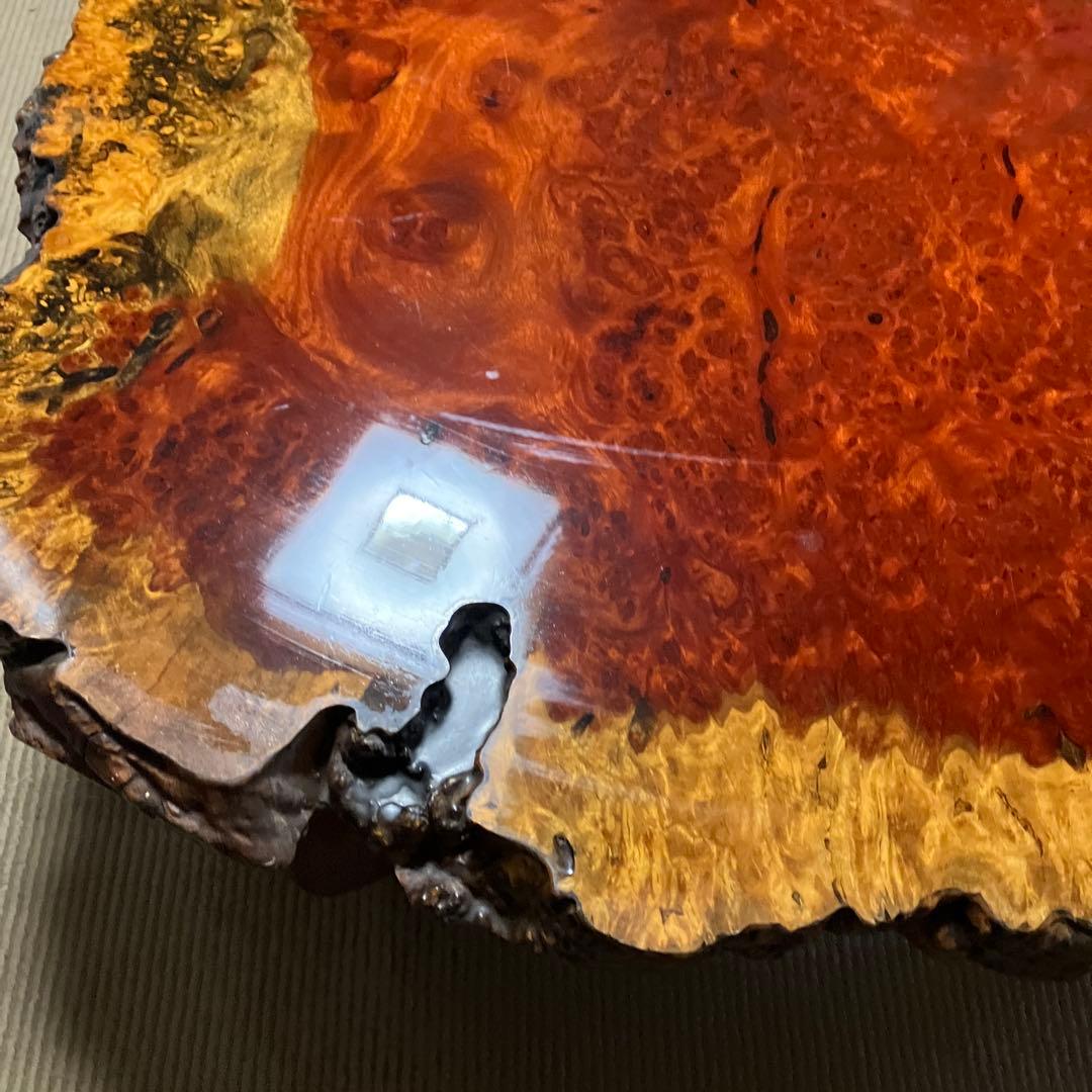 花梨　天然木　一枚板　瘤　花台　座卓　テーブル 家具　カリン