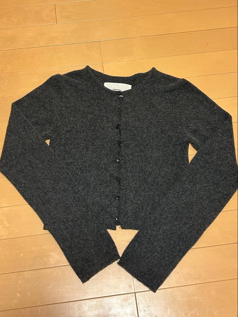 TODAYFUL Cashmere Compact Cardigan グレー