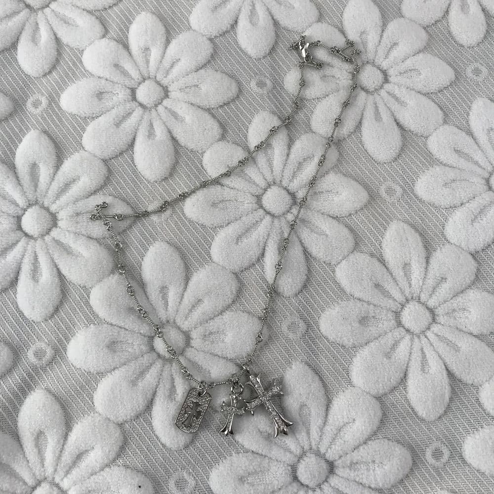 クロスネックレス CHROME HEARTS クロムハーツ3連