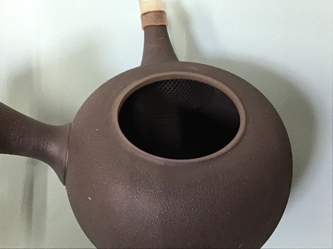 常滑焼　青峰作　急須　木箱付き