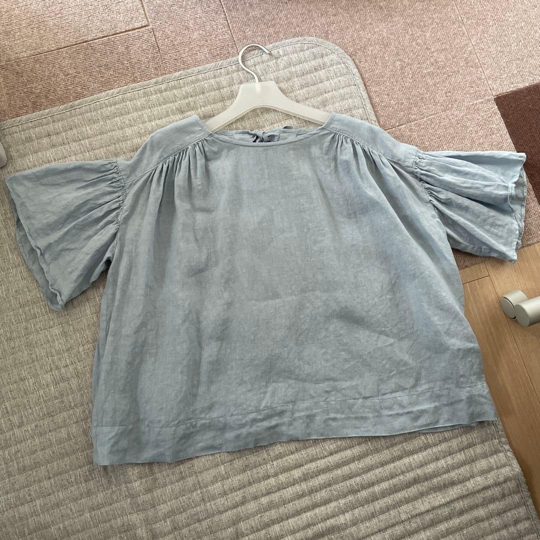 クロスアンドクロス　リネンシャツ