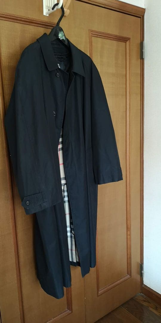 バーバリーロンドン　綿コート　4Lステンカラー　ノバチェック