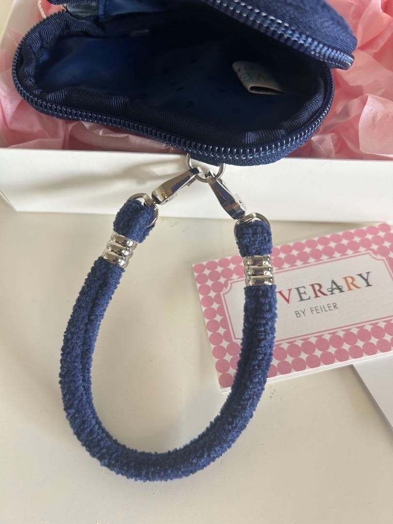 ラブラリーハート ハート型ポーチ ネイビー　新品