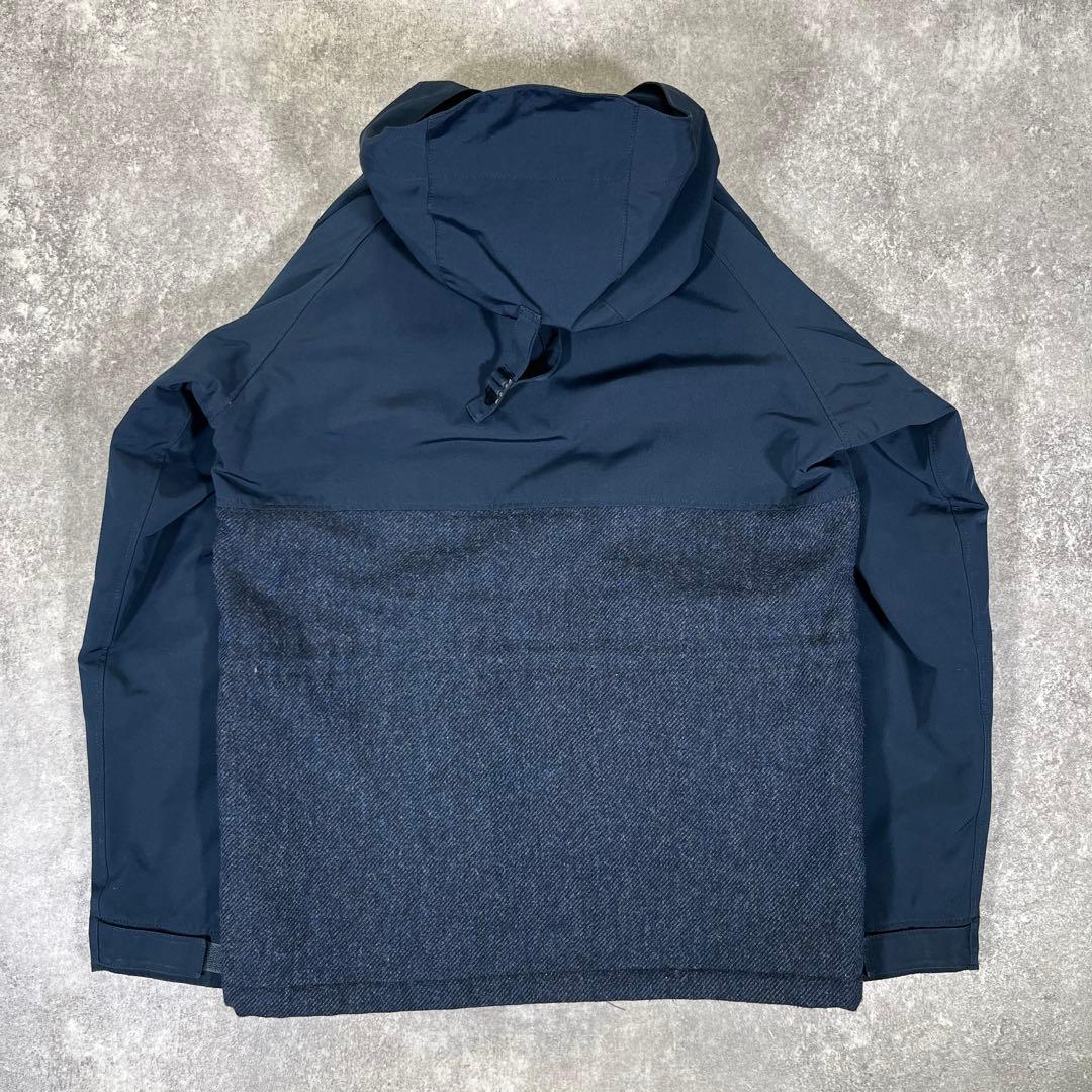 フェローズ 中綿キルティング マウンテンパーカー 38 ネイビー 素材切替