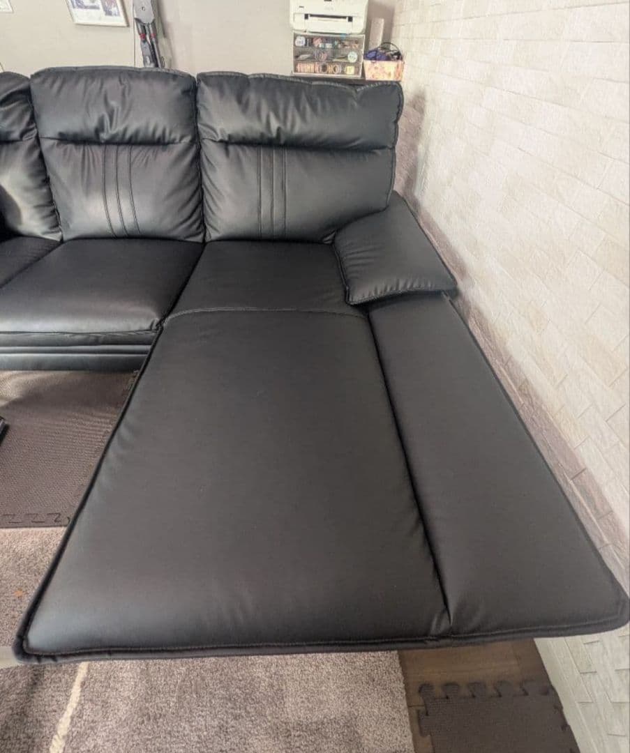 カウチソファ Nビリー REVO高耐久PUレザー