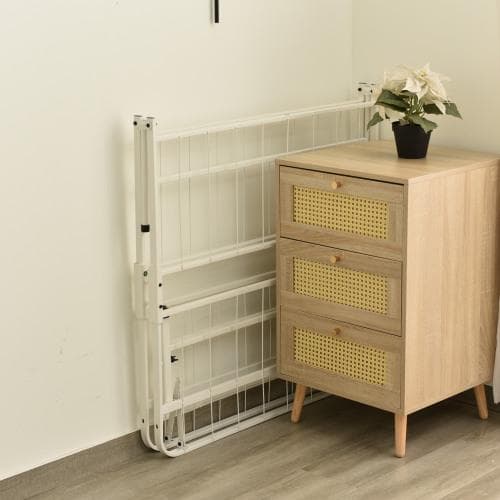 パイプベッド 折りたたみベッド シングル 組立簡単 ベッド 下収納 シングルベッ