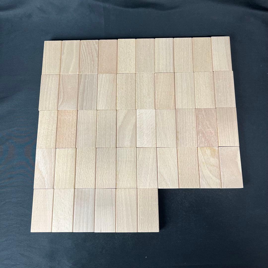 デュシマ社　ウール・レンガ積木　ベーシック　白木　96ピース　ドイツ