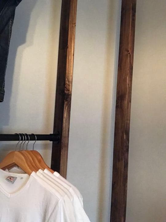 オーダーハンドメイド　ブルックリン調ハンガーラック