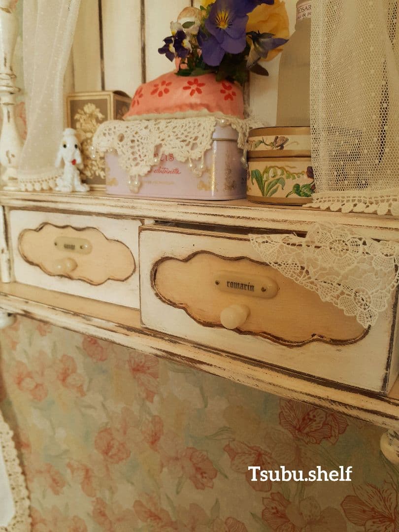アンティーク・ヴィンテージ調　シャビー　ウォールシェルフ