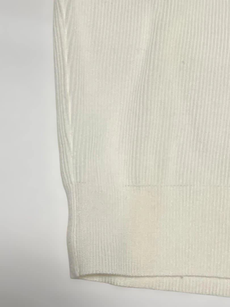 HANEL シャネル 半袖 ニット トップス ココマーク 白 クリーニング済