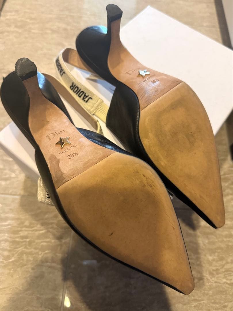 Dior ブラック ハイヒール 38.5インチ