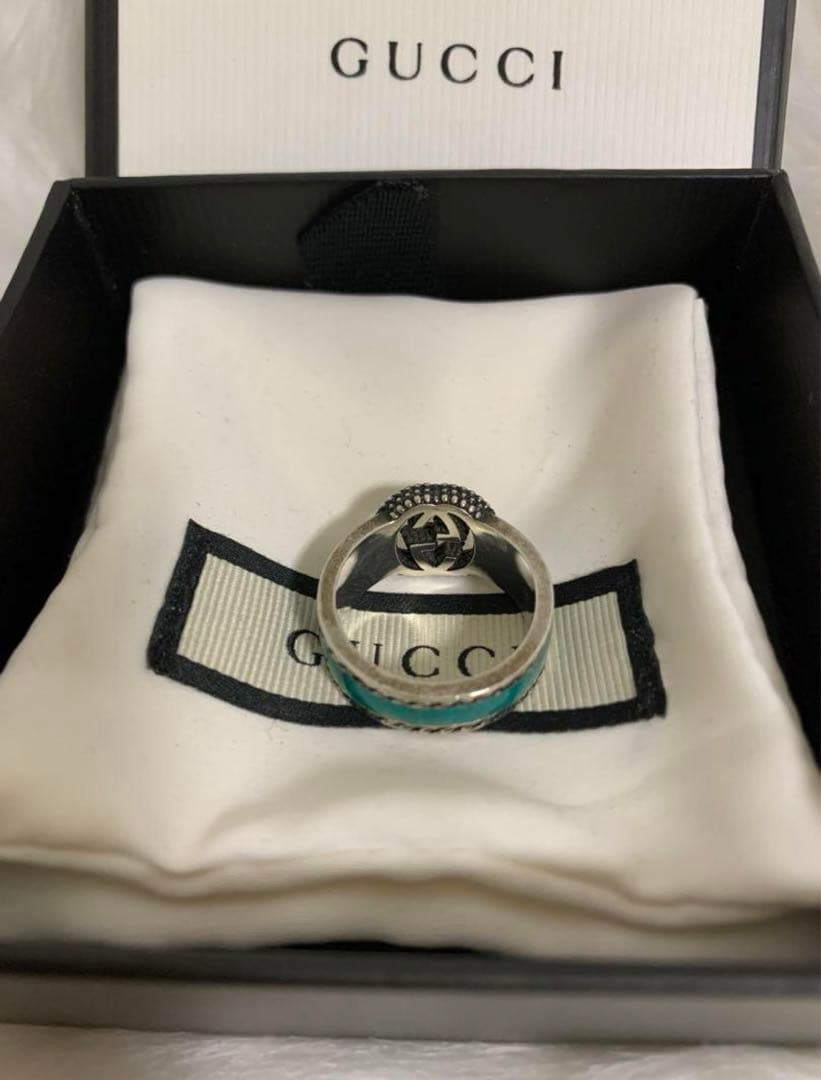 ほぼ未使用！GUCCI ターコイズ　リング