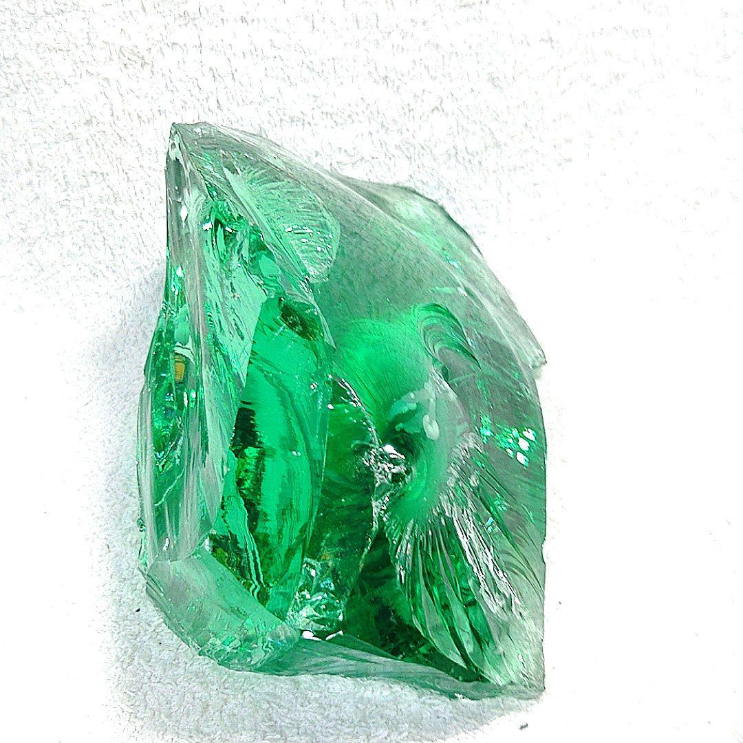 ☆オブシディアン天然石原石☆クロムグリーン☆天然ガラス約1.2kg