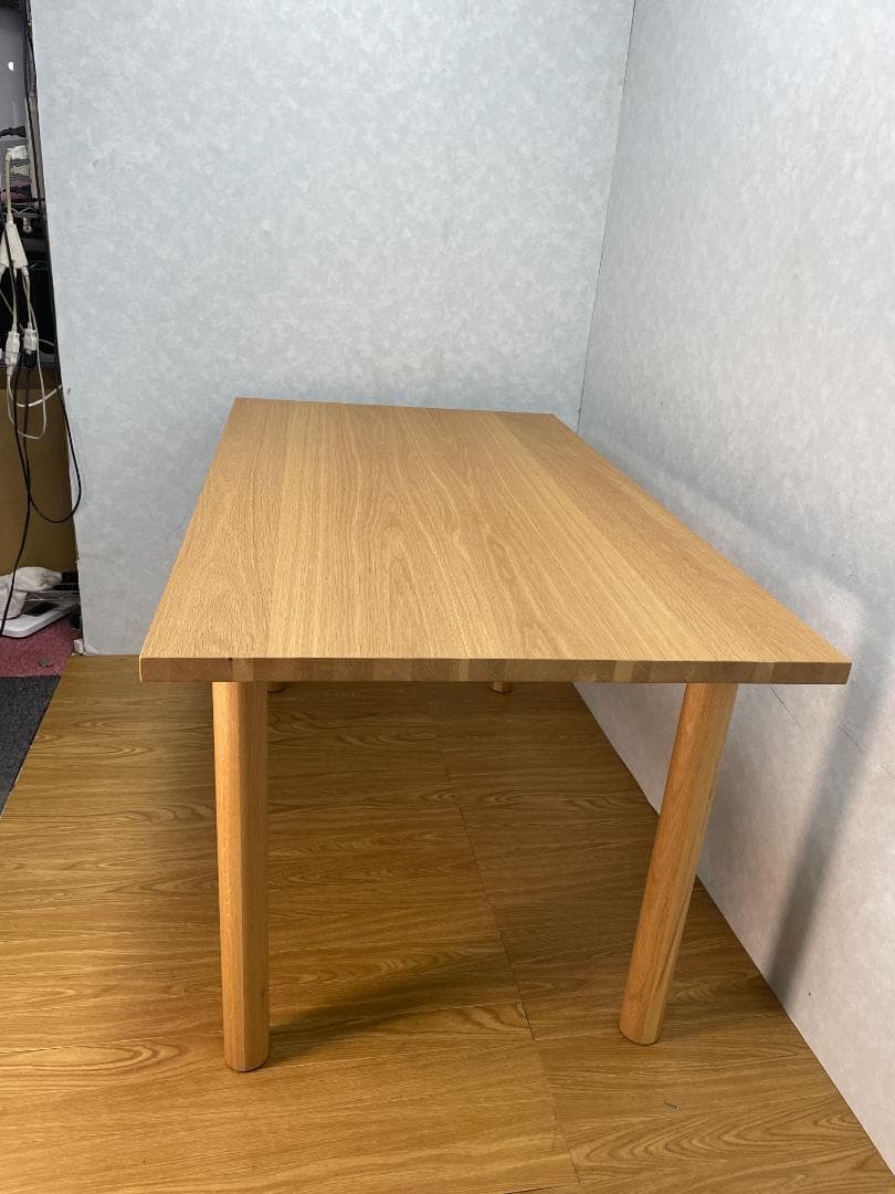 S☆674 無印良品 テーブル 板と脚でできた木製テーブル　オーク材