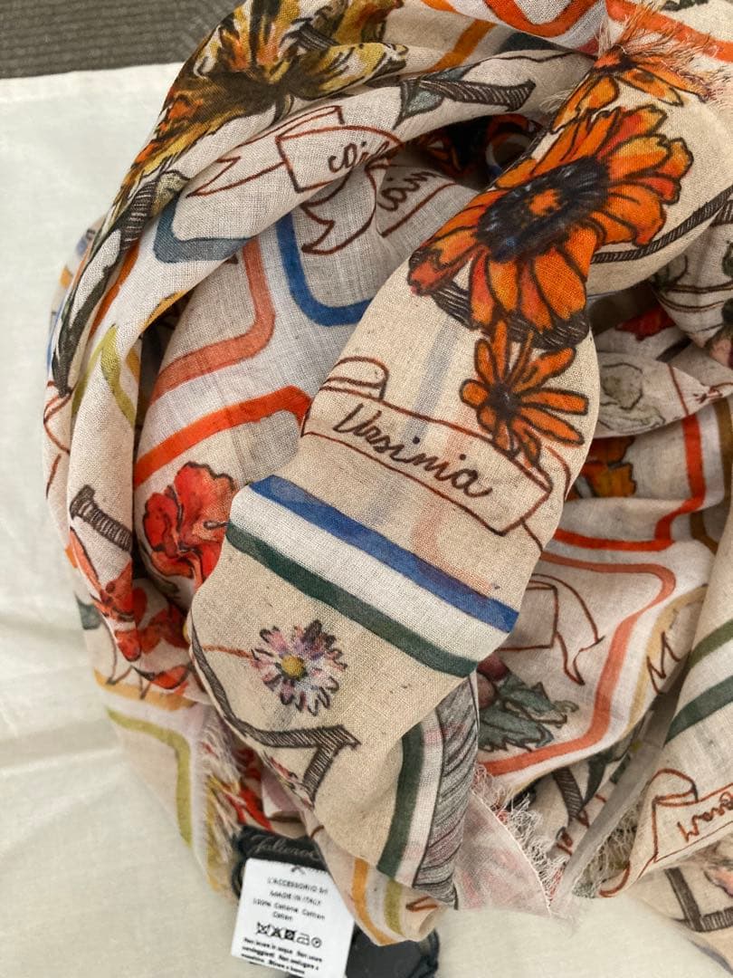 新品　ファリエロサルティ Fio コットン 大判 ストール