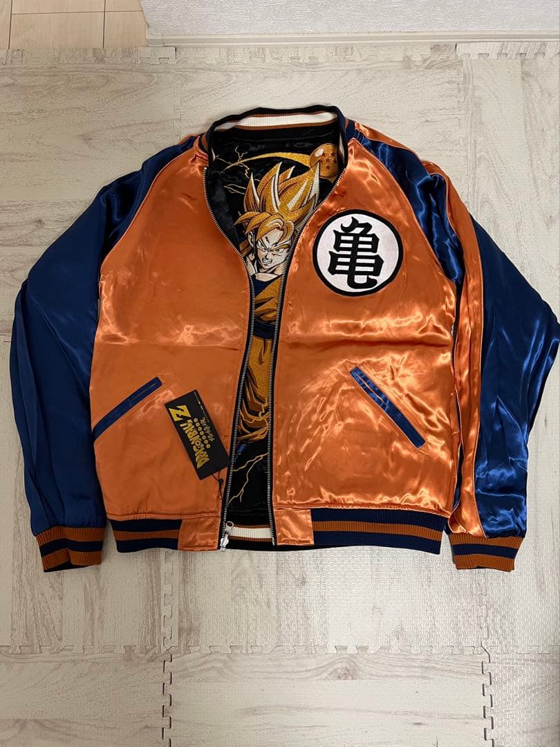 ドラゴンボールZ スカジャン スーパーサイア人悟空　背面オール刺繍