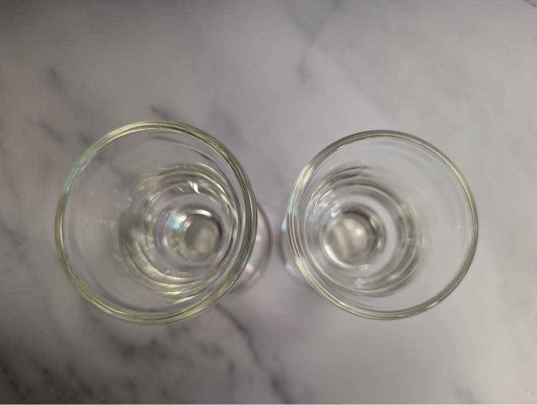 舩木倭帆（ふなきしずほ）作　ガラス製ワイン・ショットグラス 2個セット