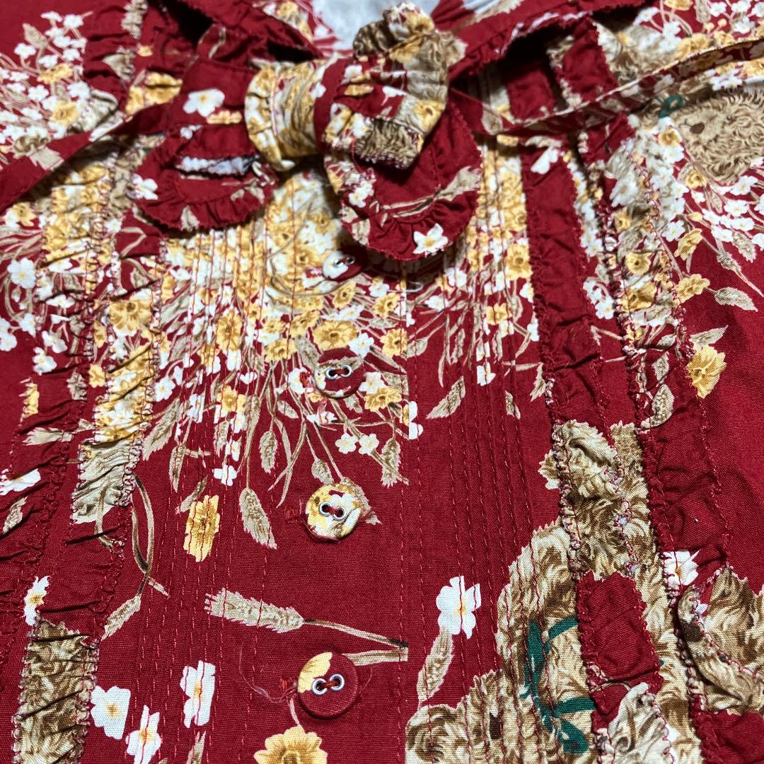 りんご⭐︎プロフ必読様 ベビーピンクハウス長袖ワンピース　Sサイズ　未使用