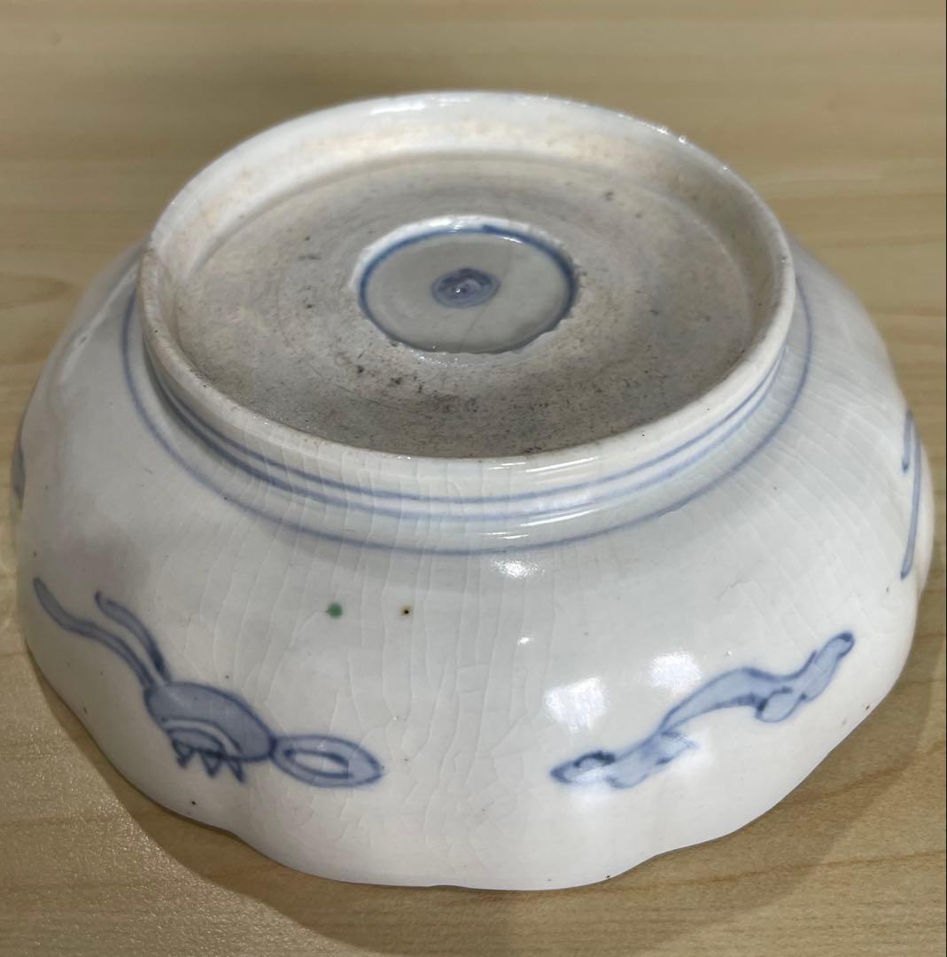 色絵 古伊万里 金彩 陶器 有田焼 時代物 アンティーク メイン鉢 金襴手