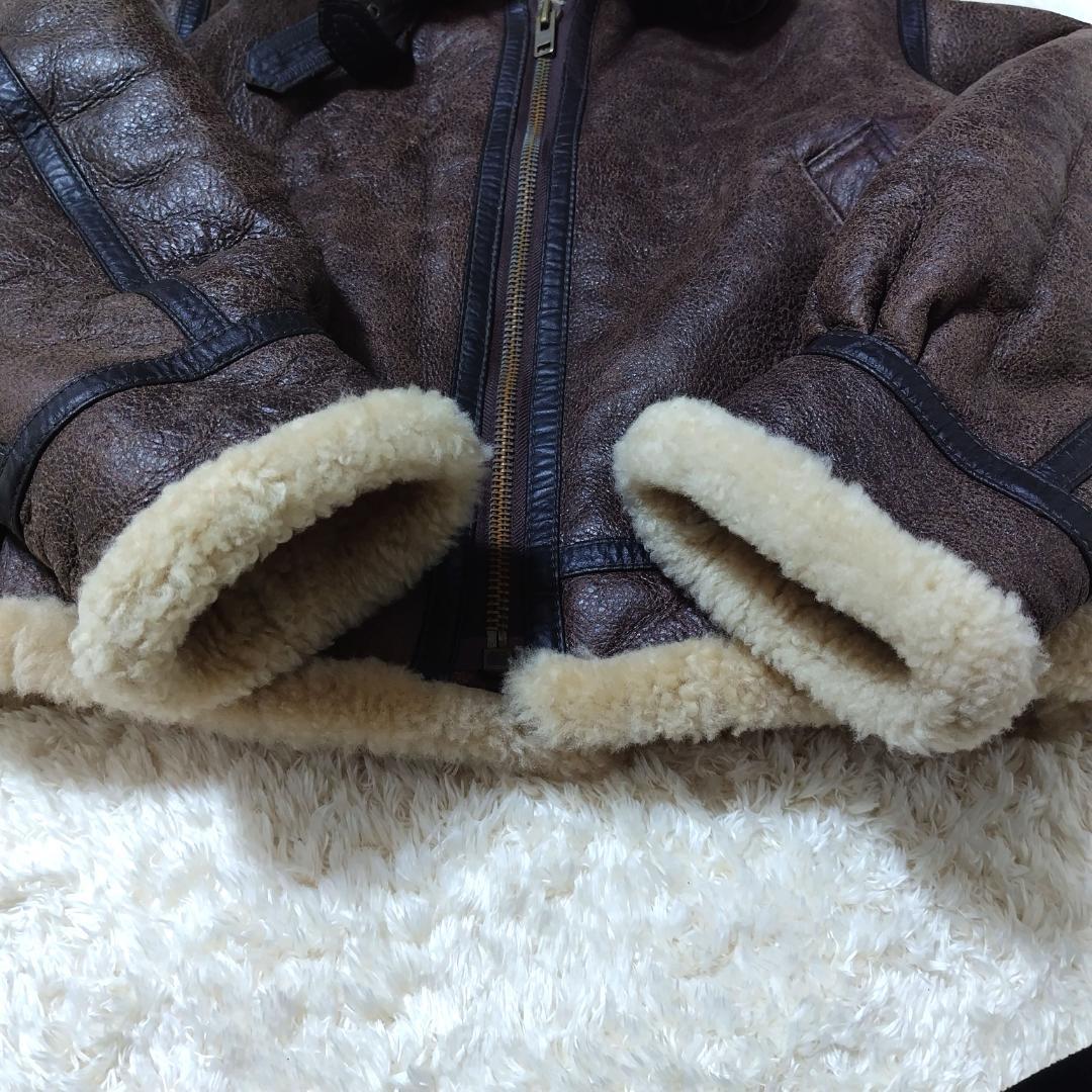 HARAJUKU MOTHER ムートンジャケット B-3 Lサイズ ラムレザー