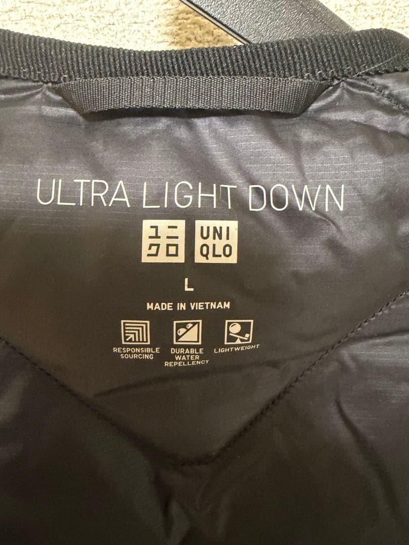 UNIQLO ウルトラライトダウンロングベスト BLACK