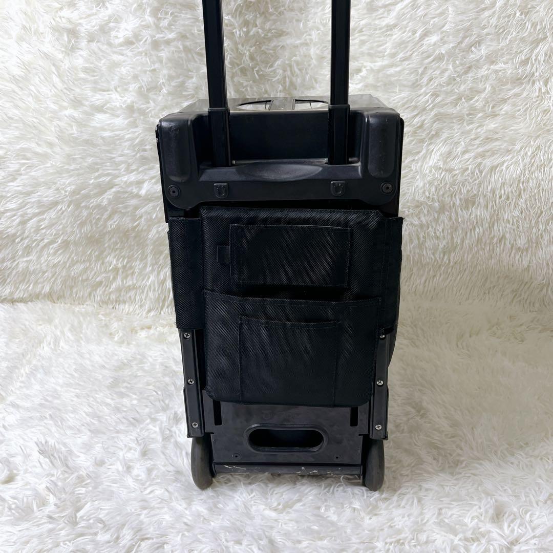 ズーカZUCA 座れるキャリーバッグ35L オールブラック　キャリーカート