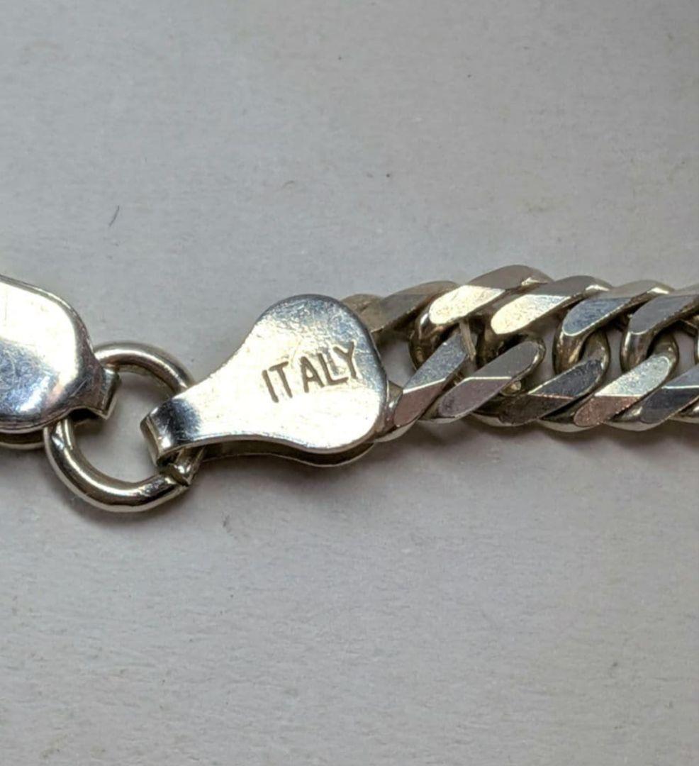 ITALY　喜平6面ダブル　 シルバー925　ネックレスチェーン