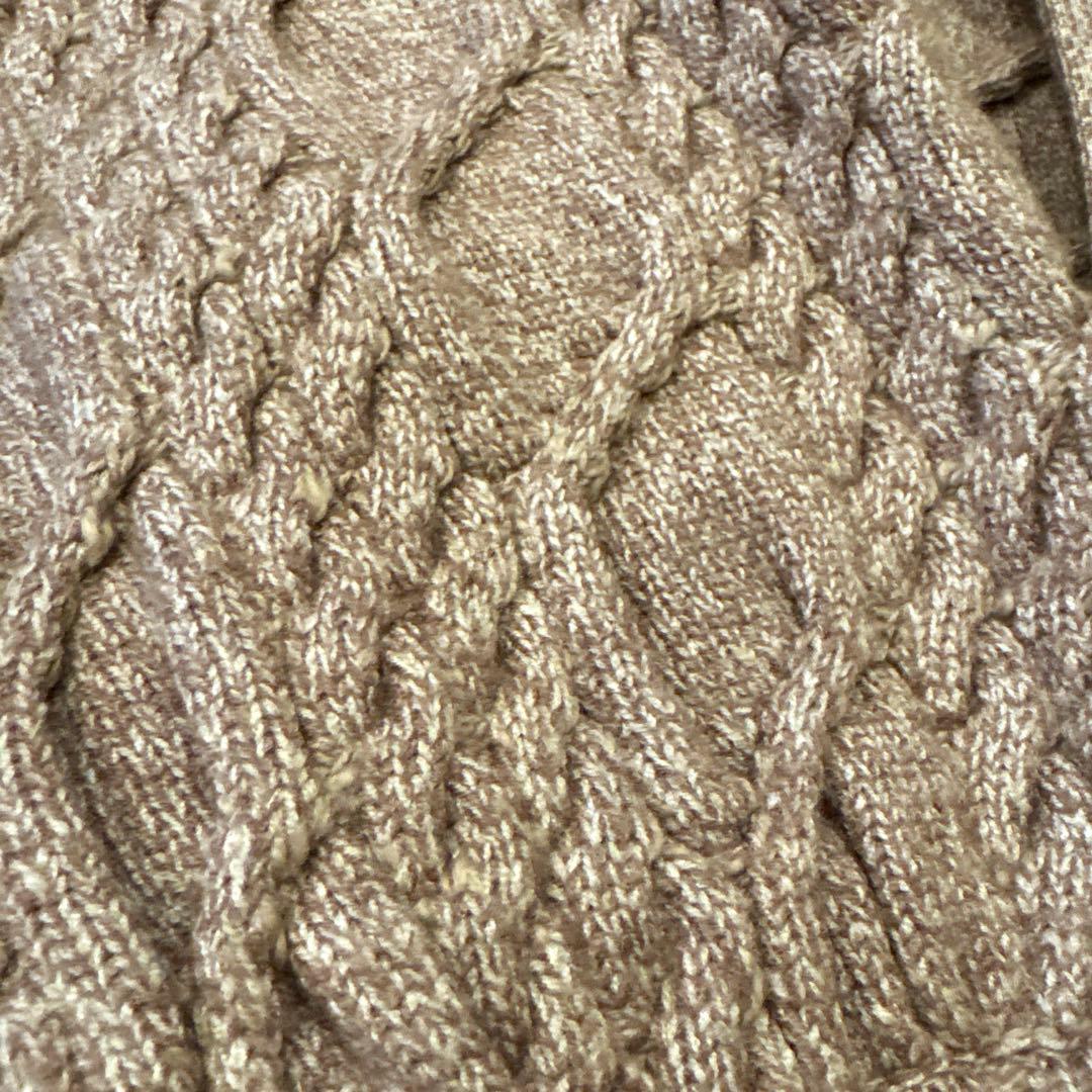 ダーリッチ　darichケーブルアンサンブルニットミニワンピース