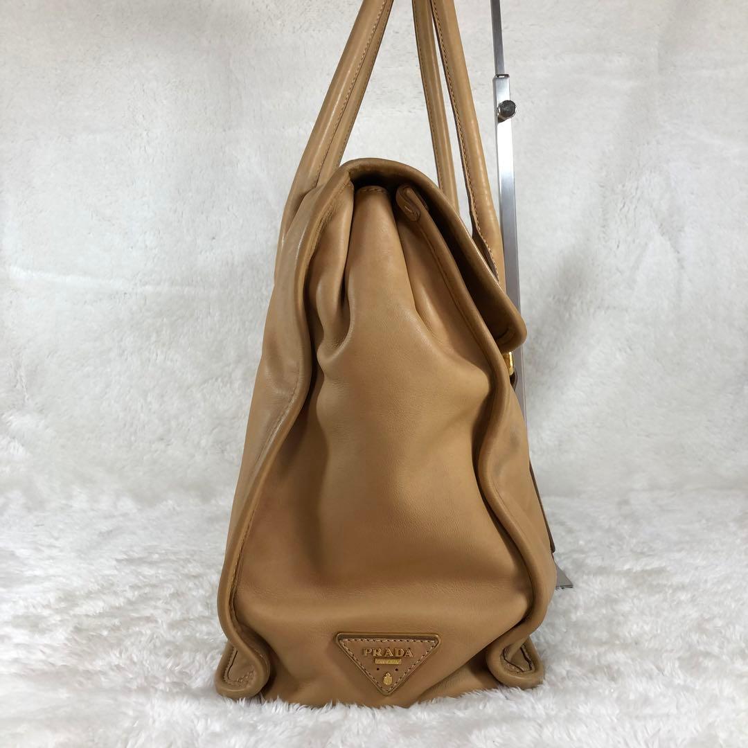 PRADA プラダ BN2135 ボストンバッグ ハンドバッグ レザー ブラウン