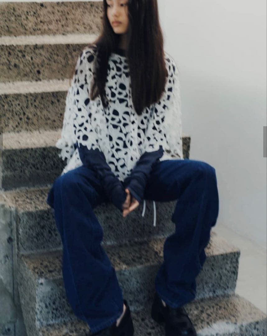 小物 pasterip Battenberg lace multiway scarf