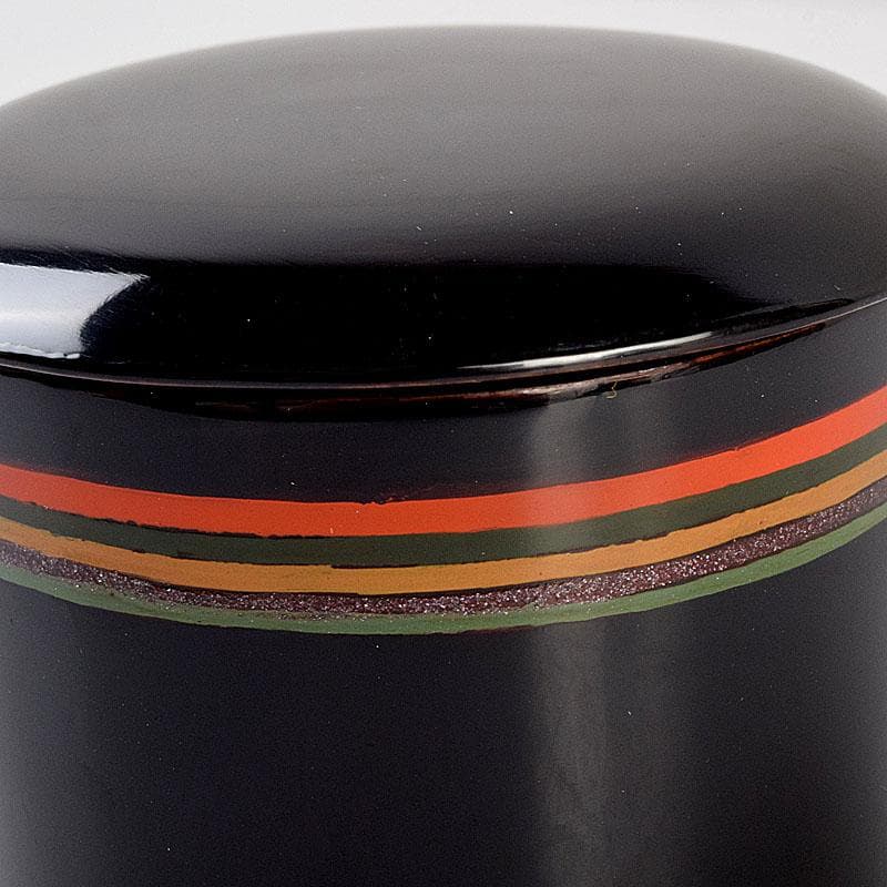 茶道具　黒漆　茶器　時代箱　V　8814