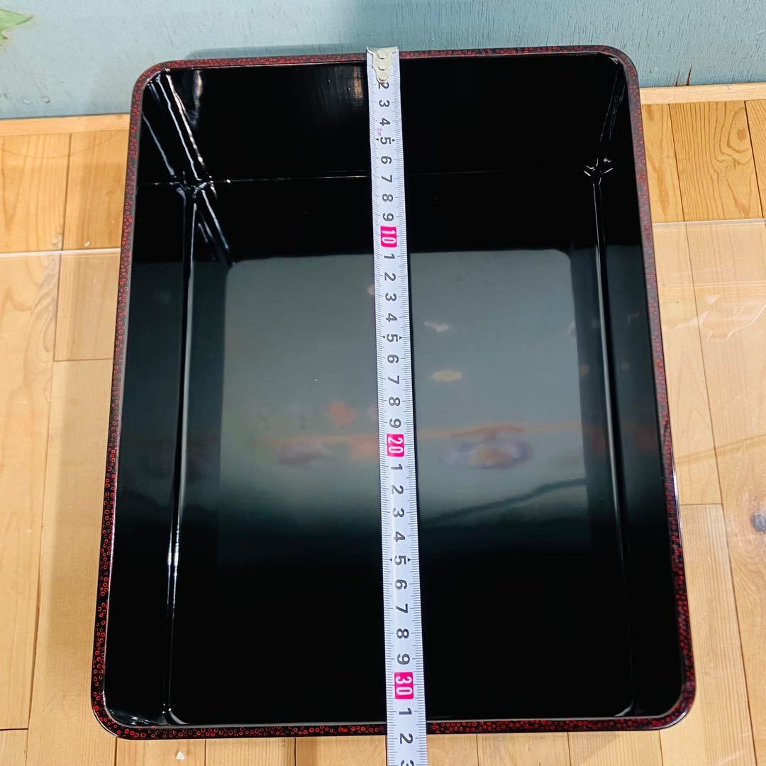 津軽塗の七々子塗　文箱