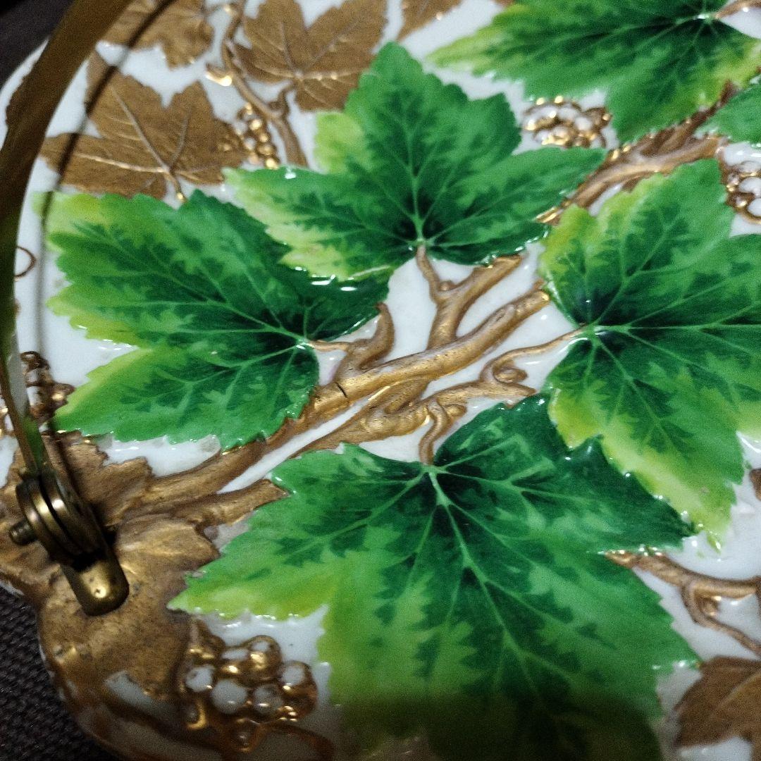 マイセン　ハンドル付プレート　アンティーク　アフタヌーンティー