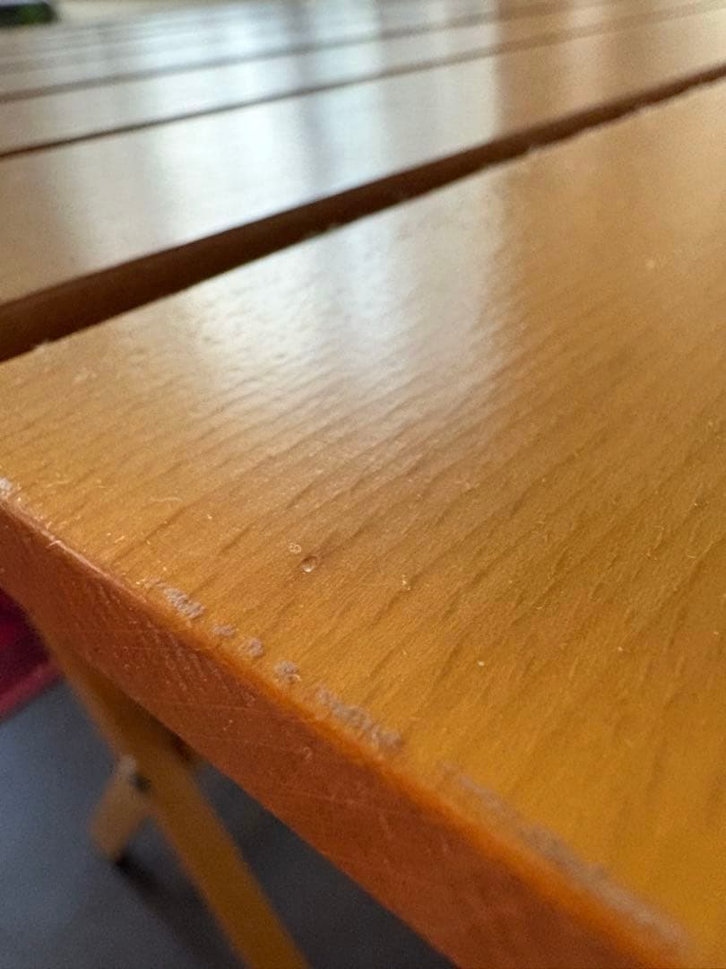 天然木製 折りたたみテーブル