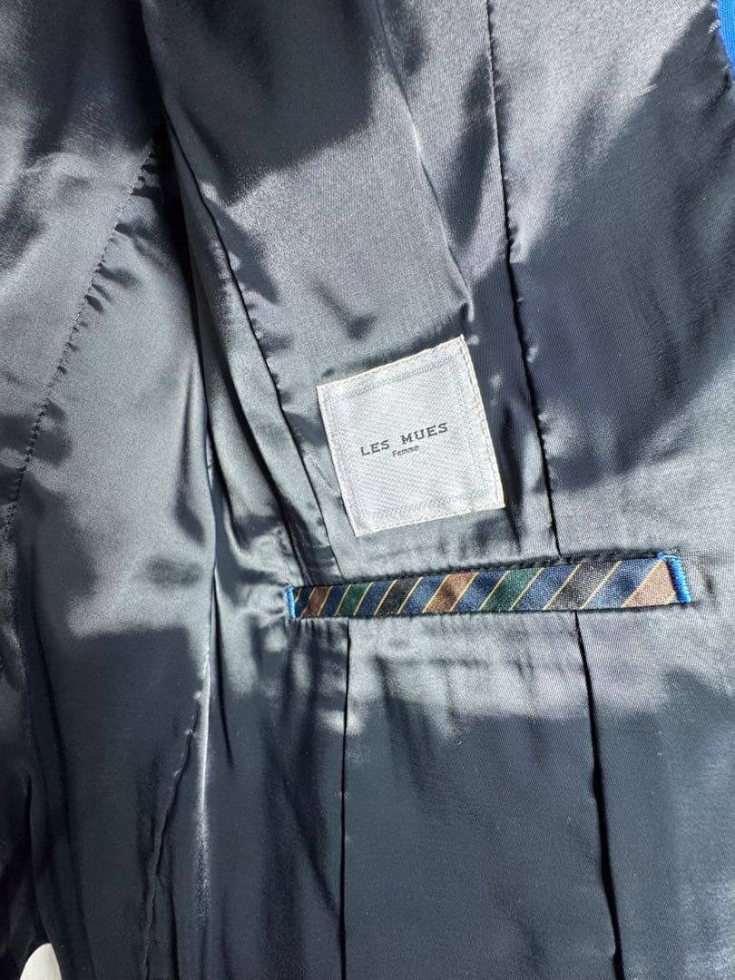 アオキ　レミュー　ネイビー　パンツスーツ　3L セットアップ　ウール88% 冬